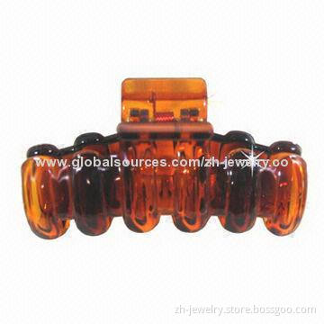 Plastic Hair Claw Ornament, Smooth, Shinny and Bright Polishing